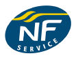Logo NF Service "téléassistance au domicile"