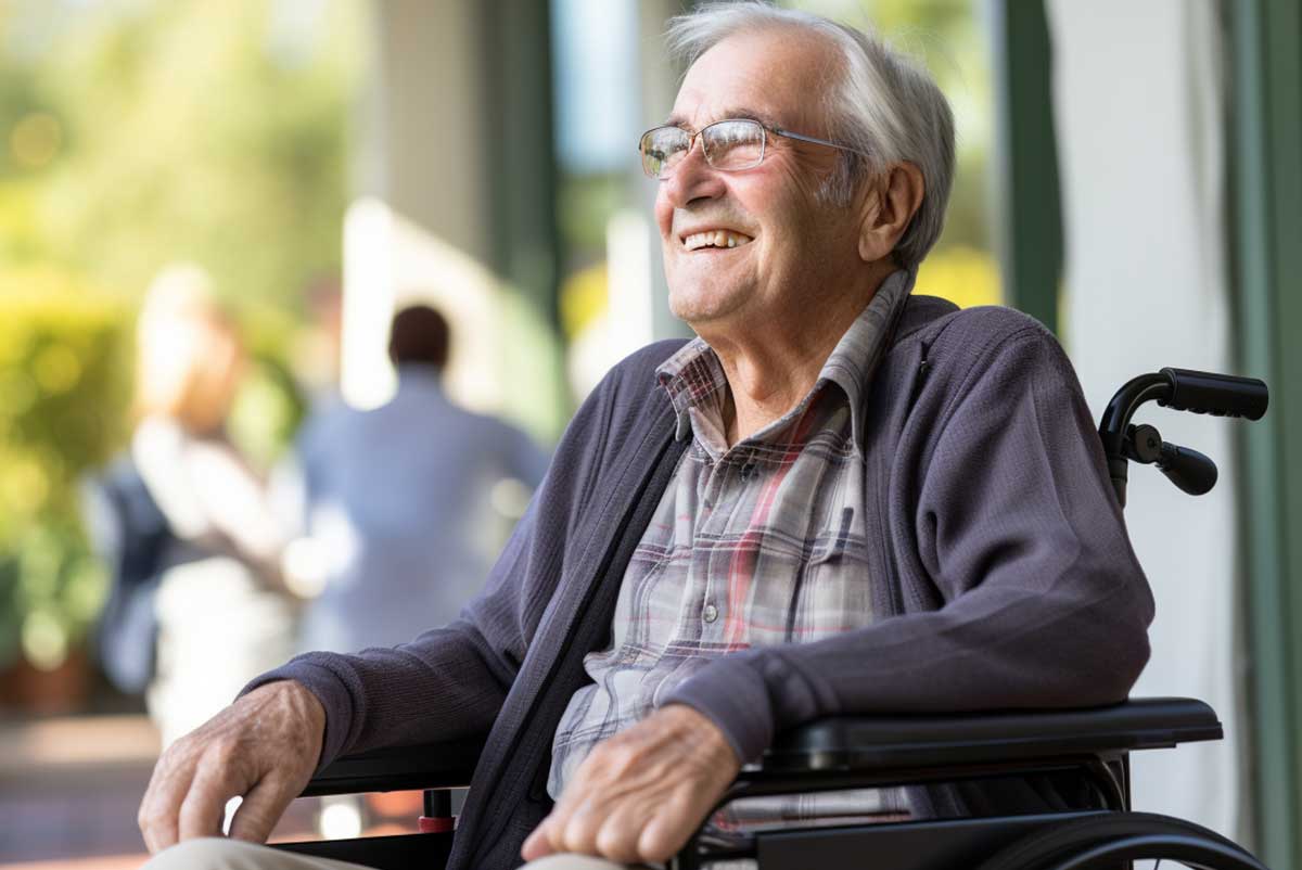 Un homme senior touchant l'allocation supplémentaire invalidité - ASI