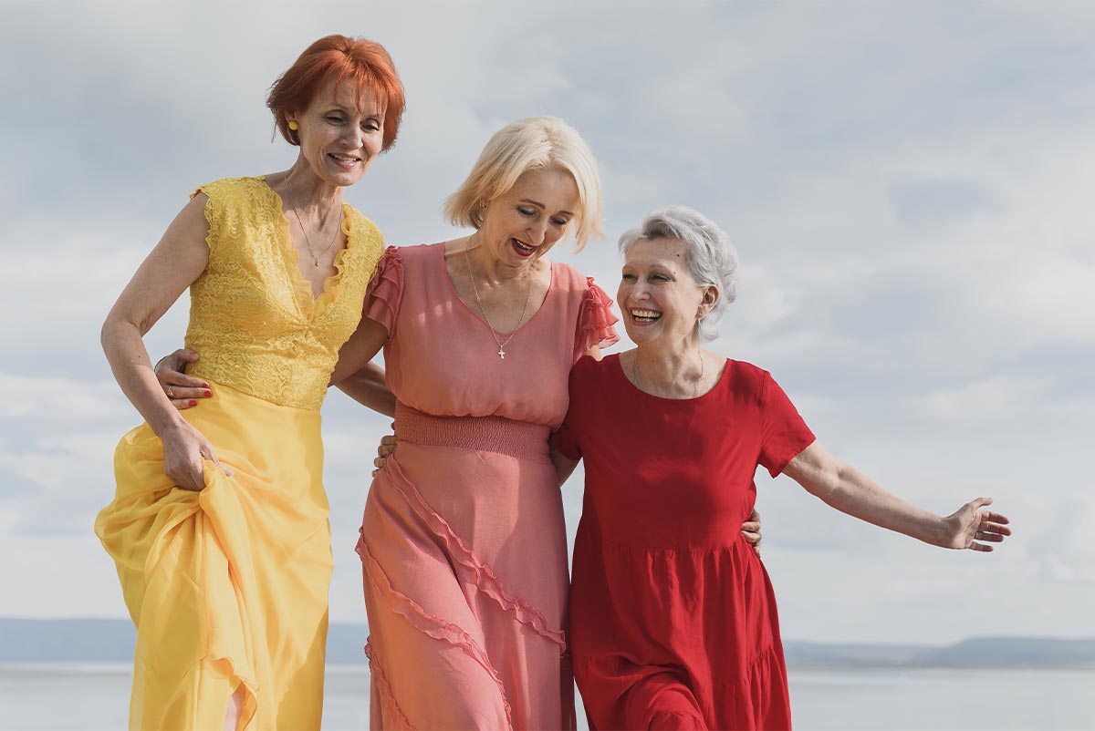 Femmes mannequins seniors